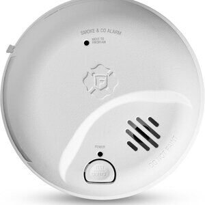 Combination Smoke & Carbon Monoxide Alarm, Interconnect Hardwire Detector with B